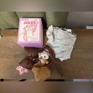 ** BLIND BOX **  *AUTHENTIC* MIKKO POM-POM HANGING CHAIN SERIES Confirmed Panda